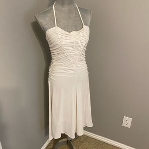 Ruched White MODA International dress